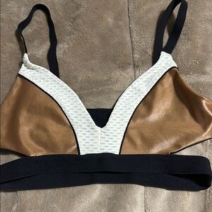 Koral Black and Brown Sports Bra - NEW